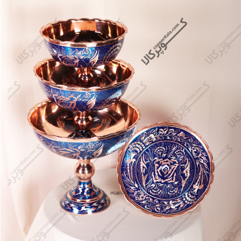 سرویس پذیرایی مسی طاووس آبی سلطنتی